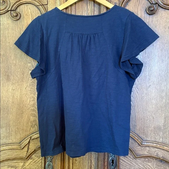 THML Navy Top with Multicolor Embroidery - Picture 8 of 9